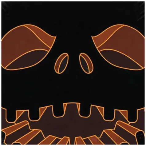 balon foliowy halloween zlowieszcza dynia czarny 18 rnd