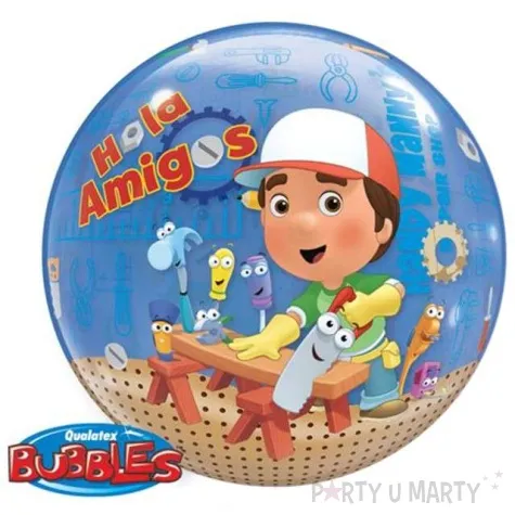 balon foliowy handy manny qualatex bubbles 22 orb