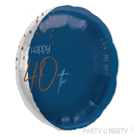 balon foliowy happy 40th niebieski folat 18 rnd