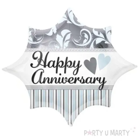 balon foliowy happy anniversary amscan 20 str