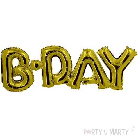 balon foliowy happy b day 3d pomaranczowy folat 22 shp