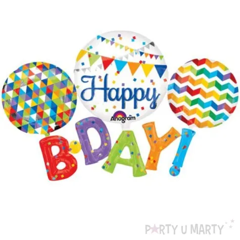 balon foliowy happy bday amscan 56 shp