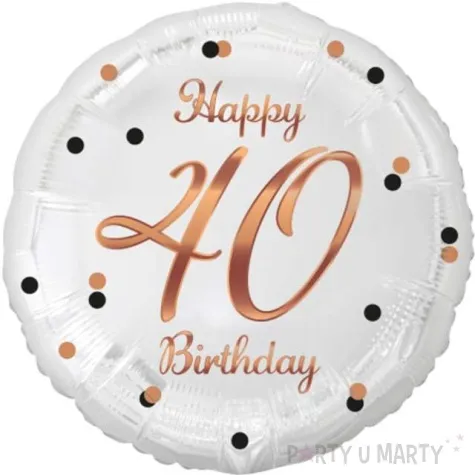 balon foliowy happy birthday 40 b c rozowe zloto godan 18 rnd