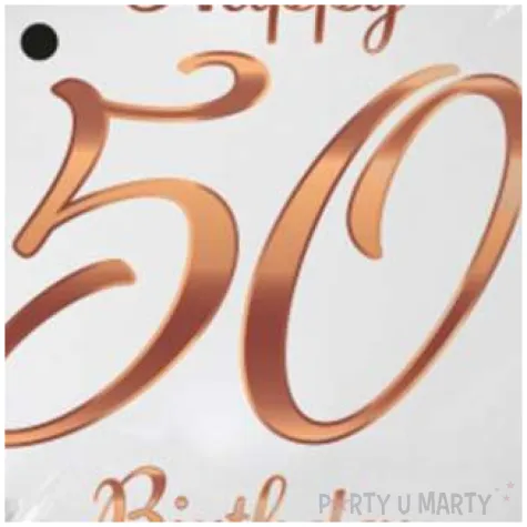 balon foliowy happy birthday 50 b c rozowe zloto godan 18 rnd