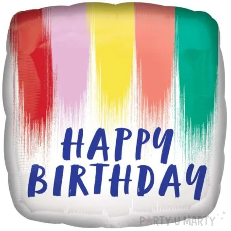 balon foliowy happy birthday amscan 18 sqr