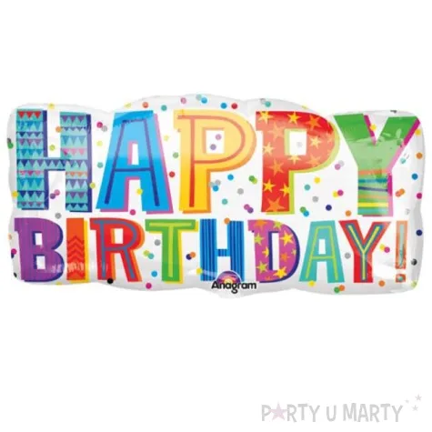 balon foliowy happy birthday amscan 33 shp