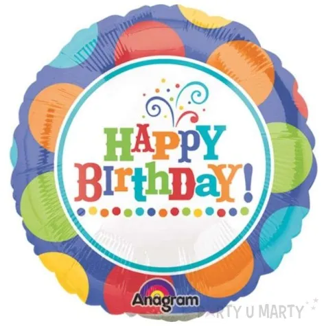 balon foliowy happy birthday amscan 9 shp