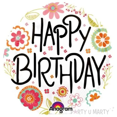 balon foliowy happy birthday amscan 9 shp