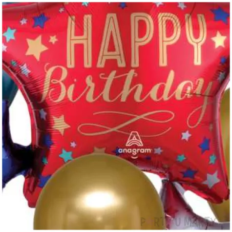 balon foliowy happy birthday amscan zestaw shp