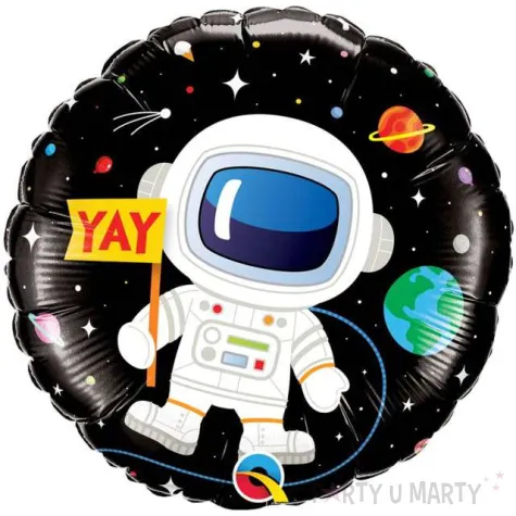 balon foliowy happy birthday astronauta qualatex 18 rnd