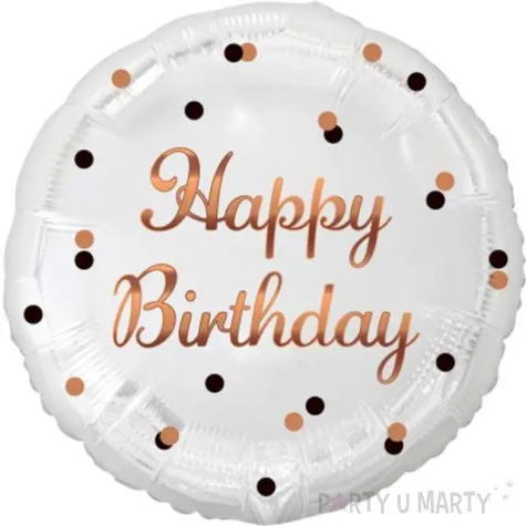 balon foliowy happy birthday b c rozowe zloto godan 18 rnd