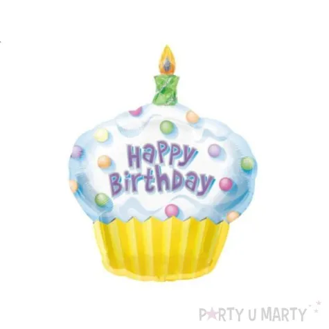 balon foliowy happy birthday babeczka amscan 36 shp