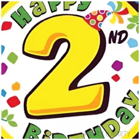 balon foliowy happy birthday cyfra 2 flexmetal 18 rnd