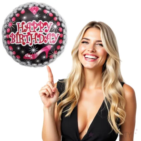 balon foliowy happy birthday diamenty takarakosan 14 rnd