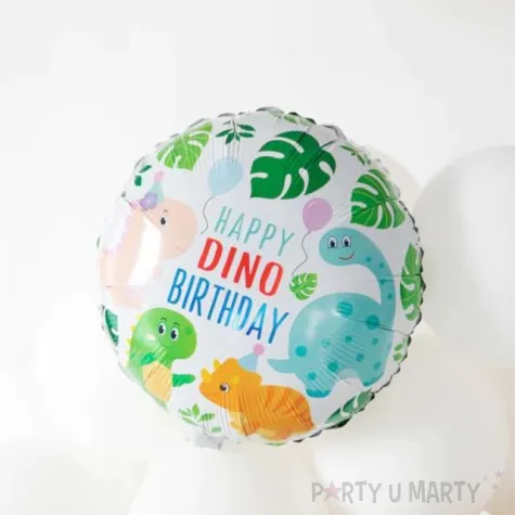 balon foliowy happy birthday dino partypal 18 rnd