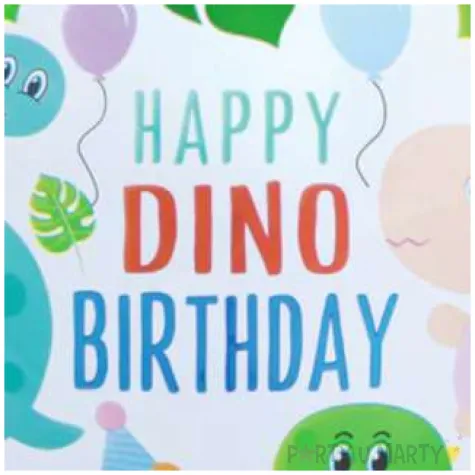 balon foliowy happy birthday dino partypal 18 rnd
