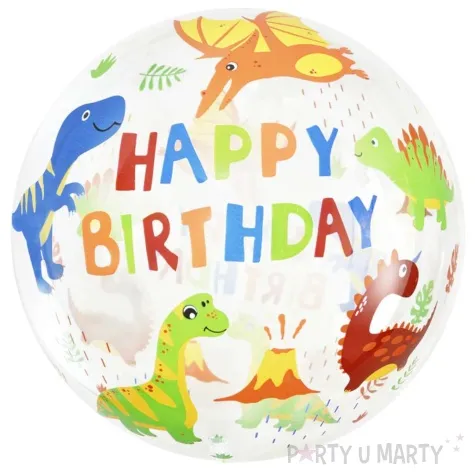 balon foliowy happy birthday dinozaury partypal 18 rnd