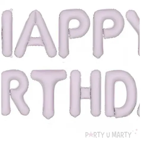 balon foliowy happy birthday fioletowy partydeco 14 ltr