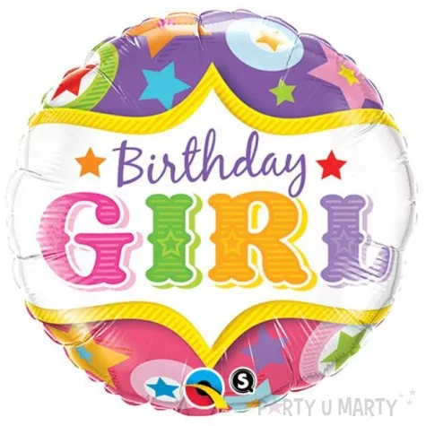 balon foliowy happy birthday girl qualatex 18 rnd