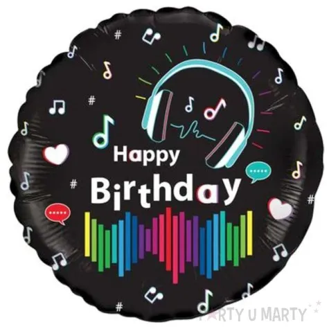 balon foliowy happy birthday gra muzyka oaktree 18 rnd
