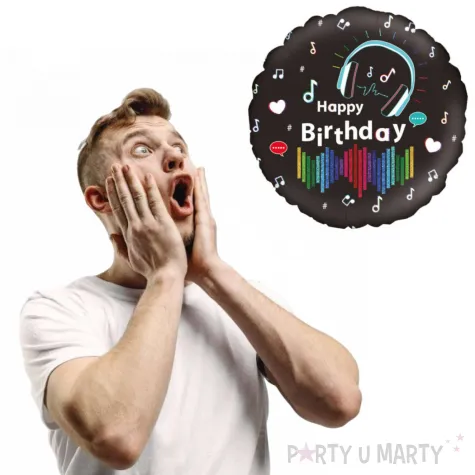 balon foliowy happy birthday gra muzyka oaktree 18 rnd