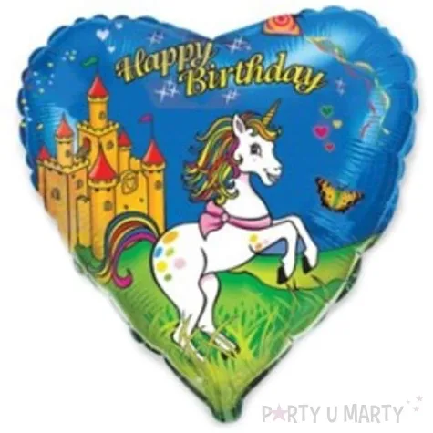 balon foliowy happy birthday jednorozec flexmetal 18 hrt