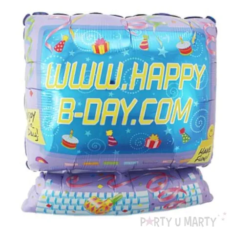 balon foliowy happy birthday komputer amscan 24 shp