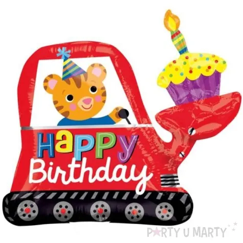 balon foliowy happy birthday koparka amscan 31 shp