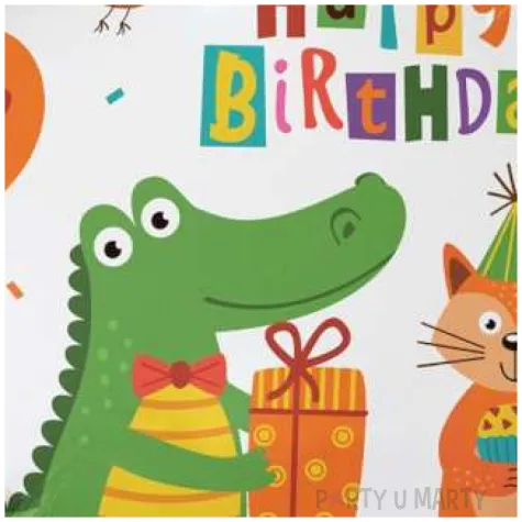 balon foliowy happy birthday krokodyl wiewiorka godan 18 rnd