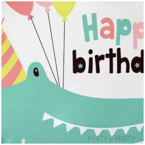 balon foliowy happy birthday krokodyl z balonami godan 18 rnd