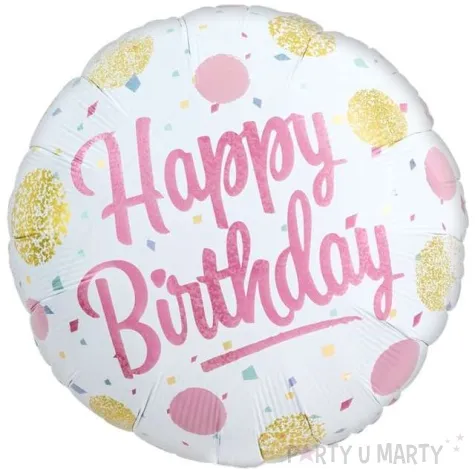 balon foliowy happy birthday kropki takarakosan 14 rnd