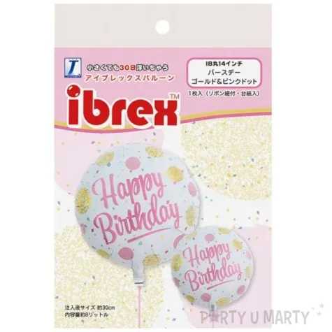 balon foliowy happy birthday kropki takarakosan 14 rnd