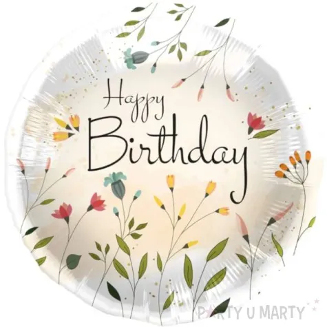 balon foliowy happy birthday kwiaty polne folat 18 rnd