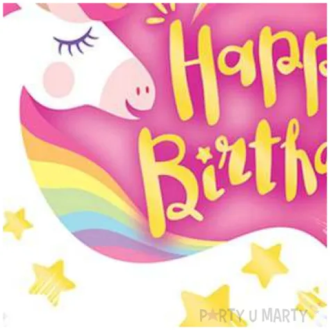balon foliowy happy birthday magiczny jednorozec qualatex 9 hrt
