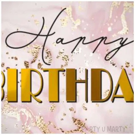 balon foliowy happy birthday marmur rozowo zloty folat 18 rnd