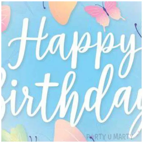 balon foliowy happy birthday motylki qualatex bubbles 22 orb