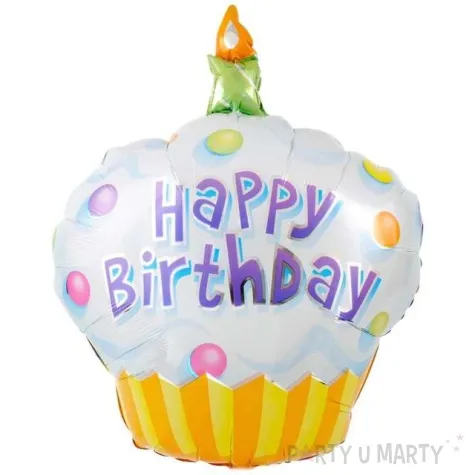 balon foliowy happy birthday muffin blekitny oem 14 shp