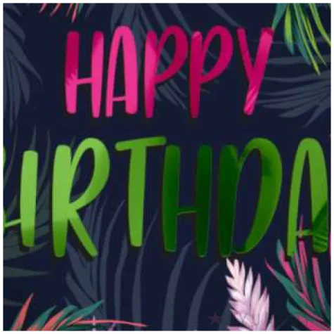 balon foliowy happy birthday neonowe aloha folat 18 rnd