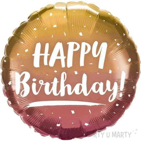 balon foliowy happy birthday ombre qualatex 18 rnd