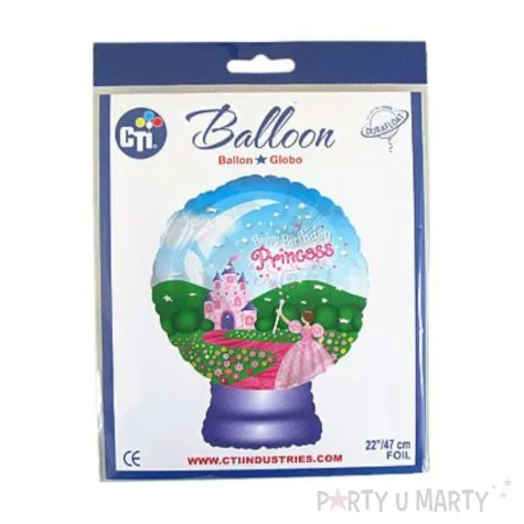 balon foliowy happy birthday princess szklana kula cti 22 shp