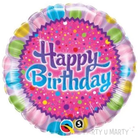 balon foliowy happy birthday qualatex 18 rnd