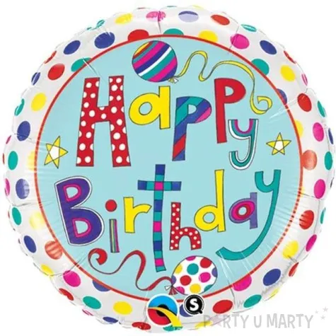 balon foliowy happy birthday qualatex 18 rnd