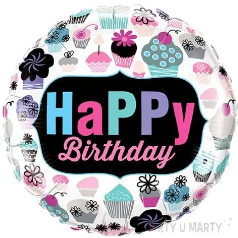 balon foliowy happy birthday qualatex 18 rnd