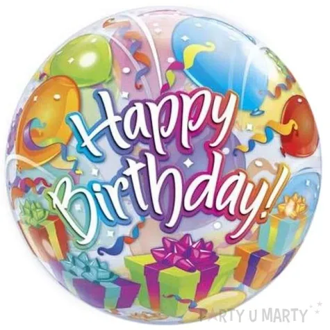 balon foliowy happy birthday qualatex 22 orb