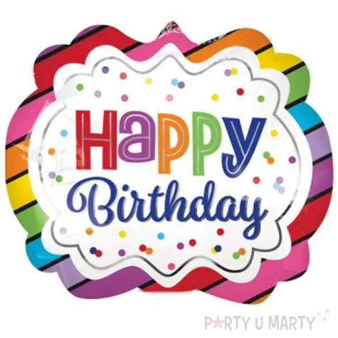 balon foliowy happy birthday rainbow amscan 11 shp