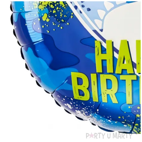 balon foliowy happy birthday rekin amscan 18 rnd