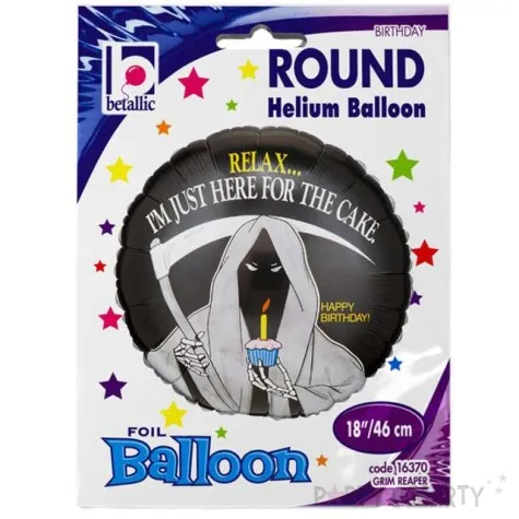 balon foliowy happy birthday smierc betallic 18 rnd