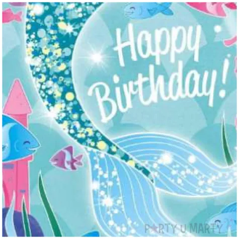 balon foliowy happy birthday syrenka niebieski jix 18 rnd