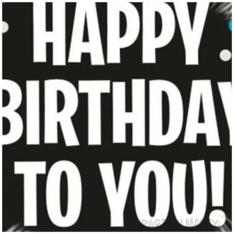 balon foliowy happy birthday to you dekoracja na urodziny czarny 18 rnd