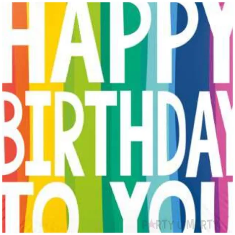 balon foliowy happy birthday to you xl teczowy amscan 28 rnd